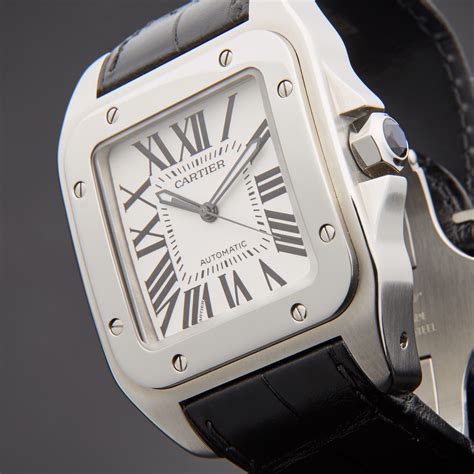 cartier santos 100 large diamond set w20073x8|cartier santos 100 price list.